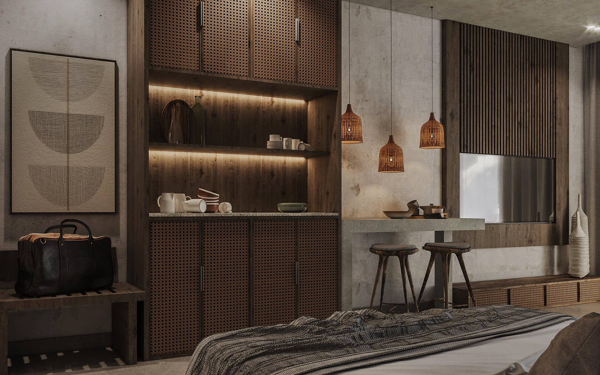 Retro Lighting Design in The Hotels